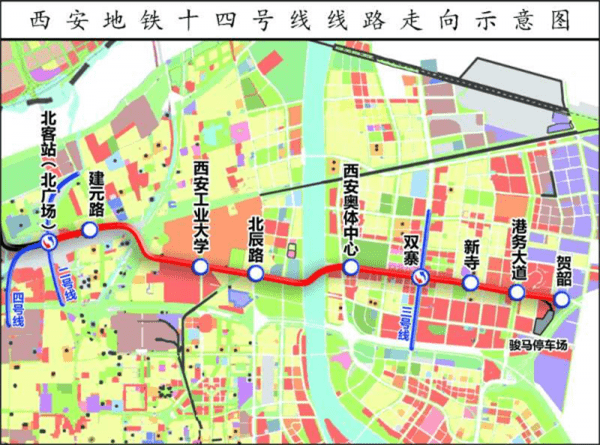 西安地鐵14號線最新線路圖，城市發(fā)展的脈絡與未來展望